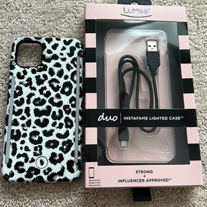 Lumee light phone case for iPhone 6 7 8 plus with cord to charge .